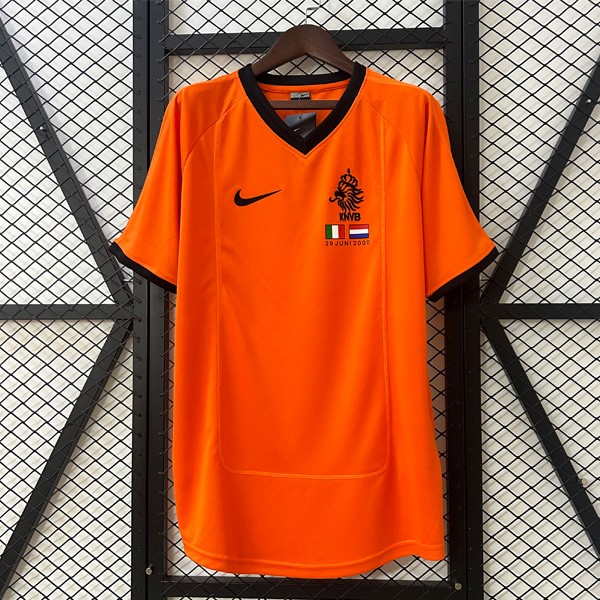 Tailandia Camiseta Países Bajos Replica Primera Ropa Retro 2000
